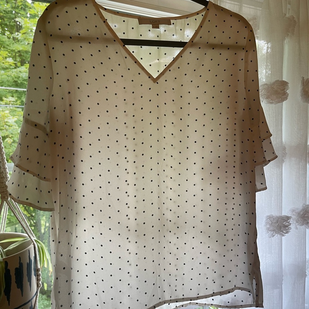 Loft Polka Dot Blouse